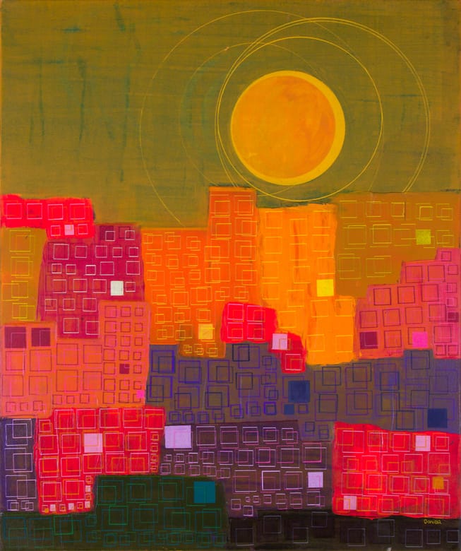 Sunfire Mirage, Acrylic on canvas